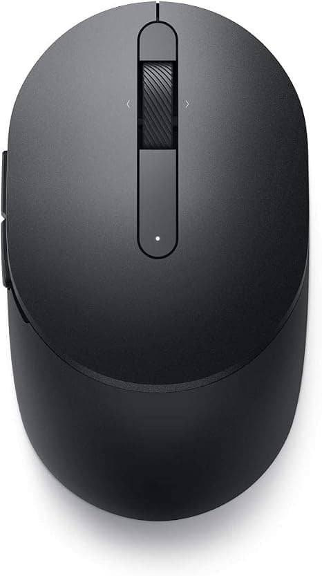 Dell Wireless Mouse Wm126 in sleek black design, compact size with optical sensor and USB receiver for seamless connectivity.